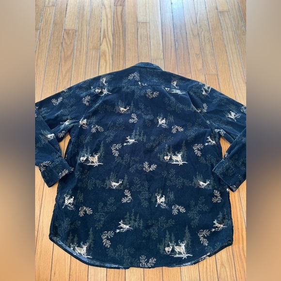 Vtg Natural Reflections Button Down Shirt Women’s Large Novelty Deer Outdoors - Picture 5 of 6
